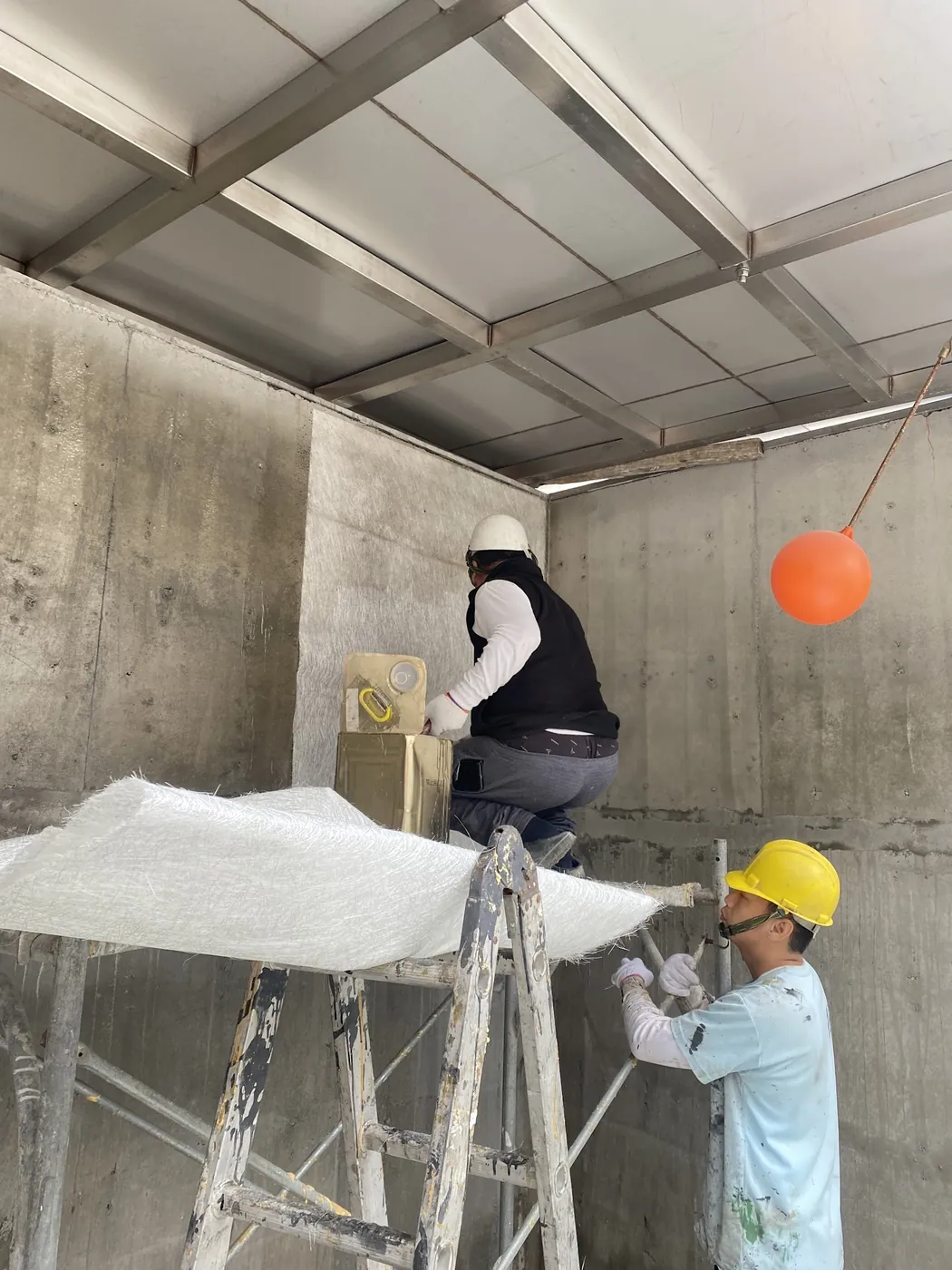 強化塑膠（FRP）防水工程施工相簿照片